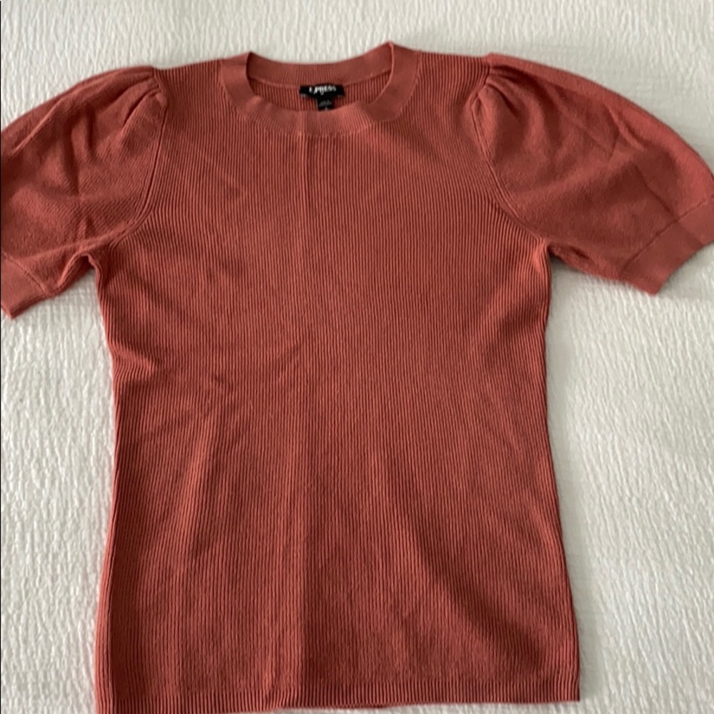 Express pouf shoulder sweater